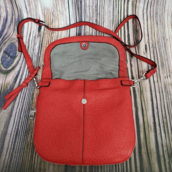 Vince Camuto Red Cory Lamb Leather Crossbody - Picture 7 of 11